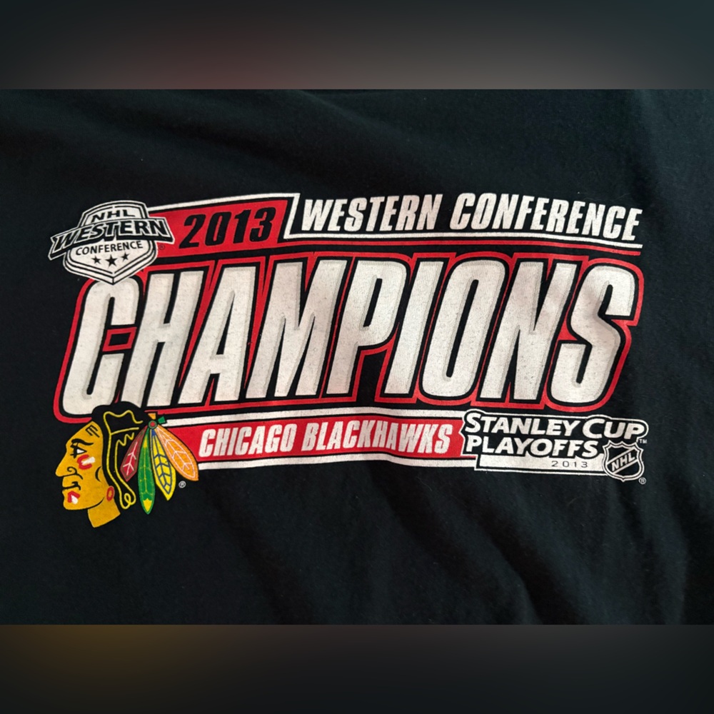 Chicago Blackhawks 2013 Playoffs Shirt (Stanley Cup Year) NHL - Picture 3 of 4